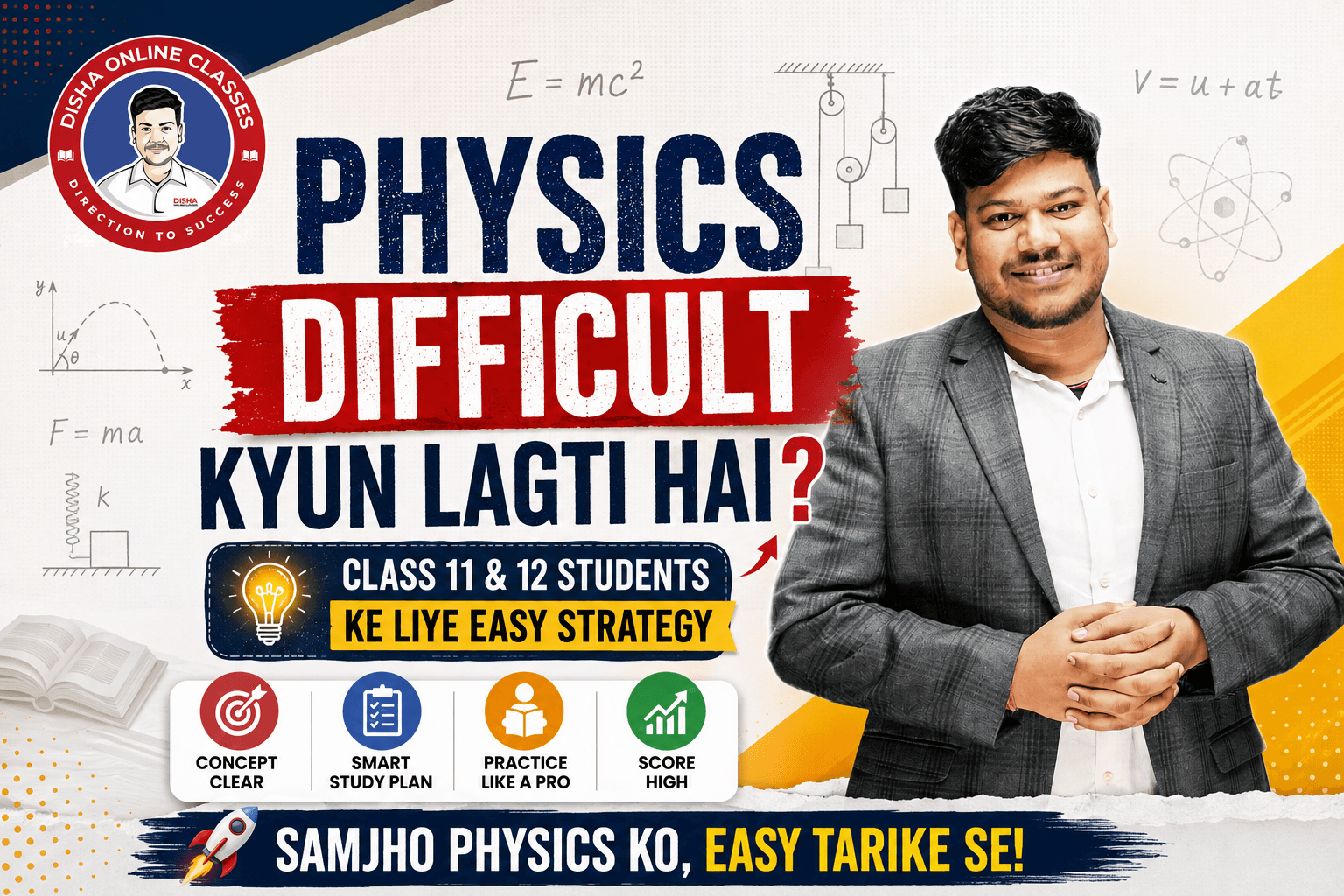 Physics Difficult Kyun Lagti Hai? Class 11 & 12 Students Ke Liye Easy Strategy