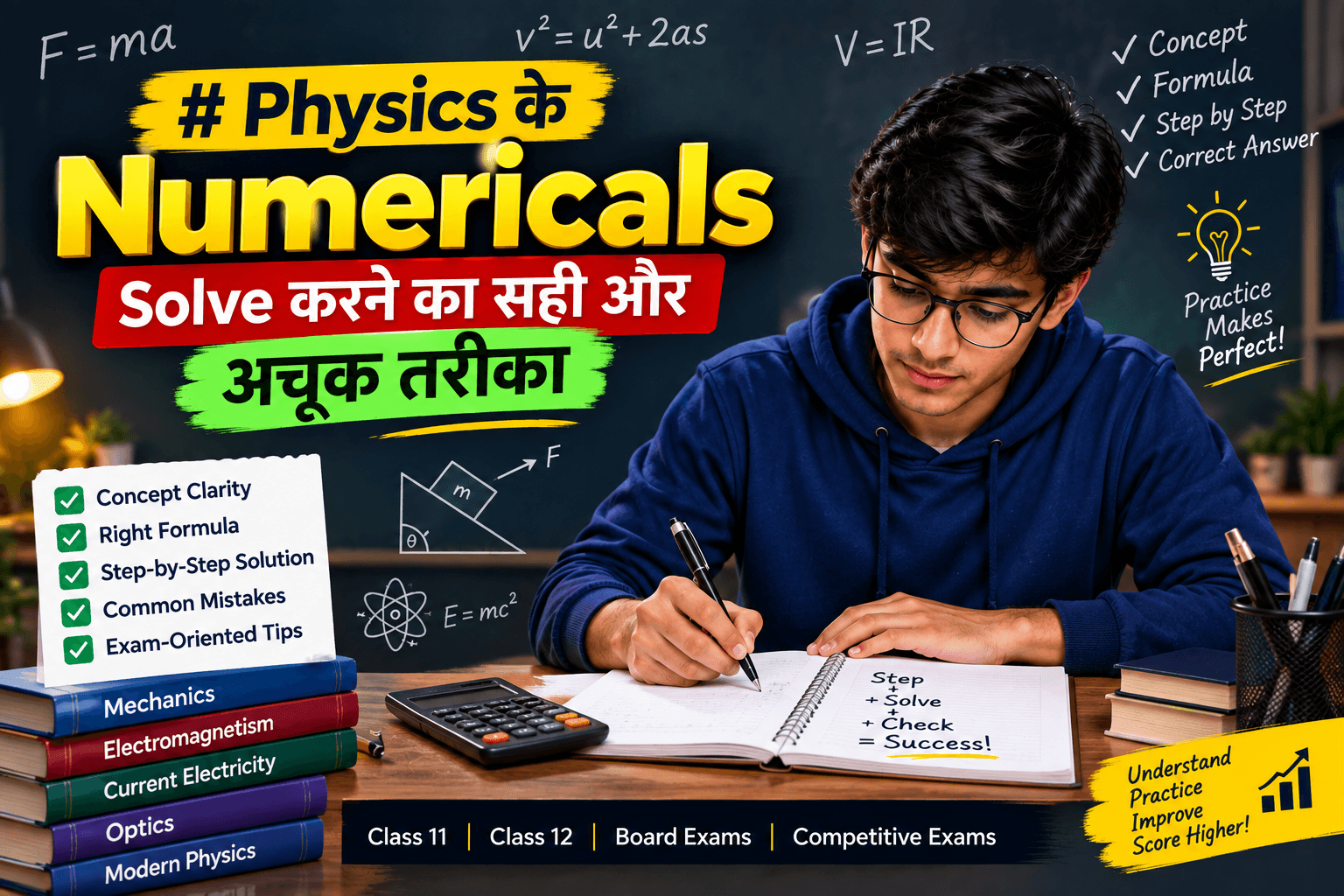 How to Solve Physics Numericals: The Step-by-Step Method